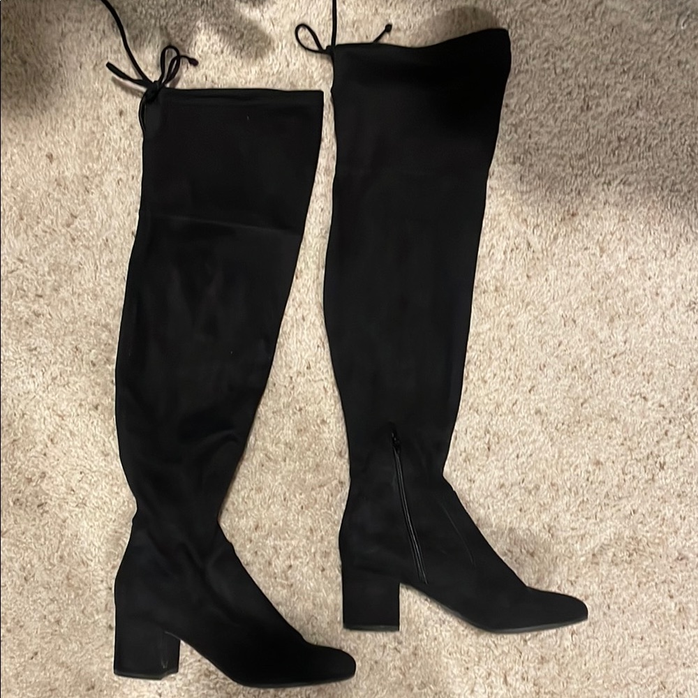 Black Over-the-Knee Women's Boots